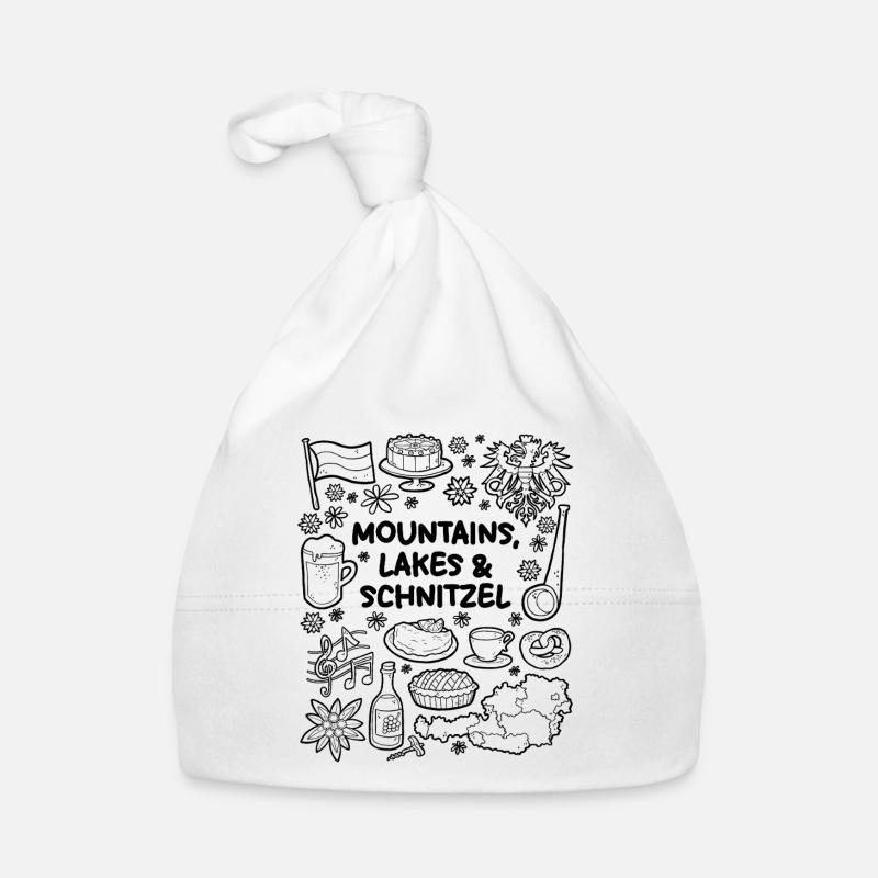 Berge, Seen & Schnitzel Baby Bio-Mütze