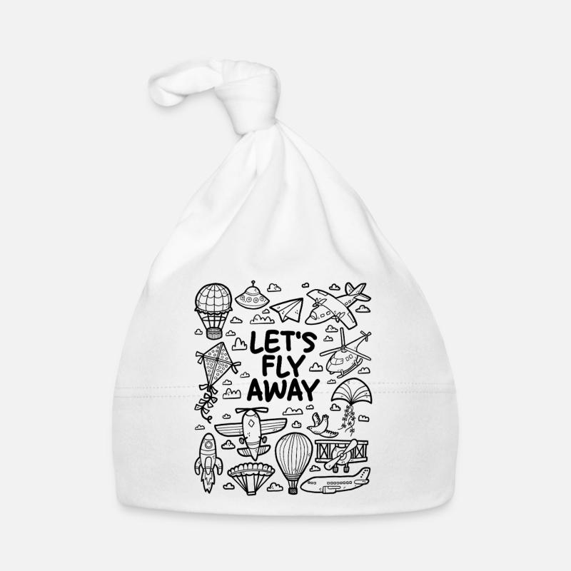Let’s take off – Pour les fans d’avions Bonnet bio Bébé