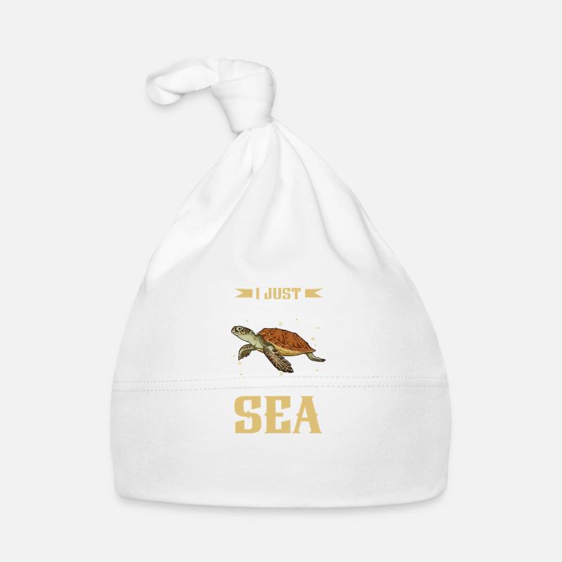 I love my hawksbill turtle Organic Baby Cap
