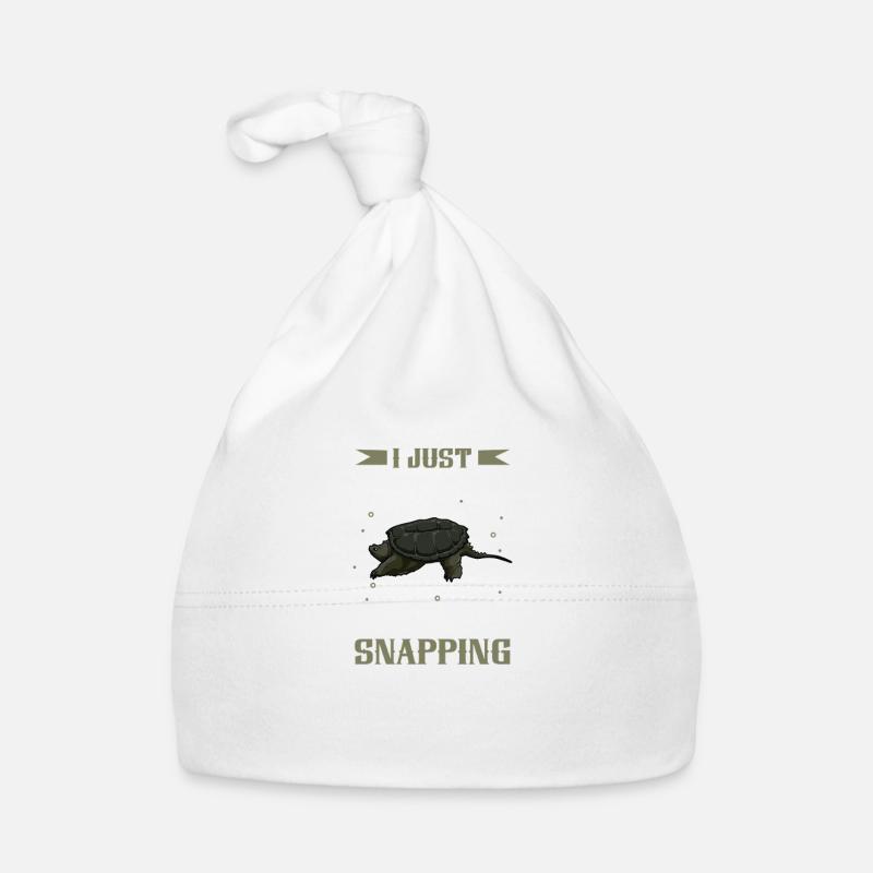 I love my snapping turtle Organic Baby Cap