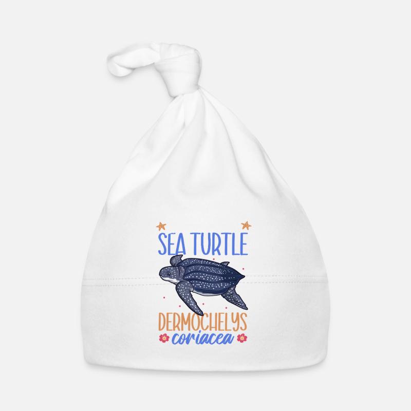 Leatherback Turtle Organic Baby Cap