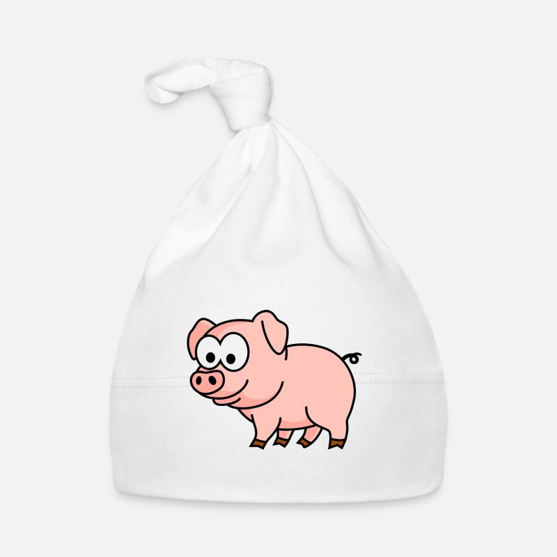 Schwein Comic Tier Baby Bio-Mütze