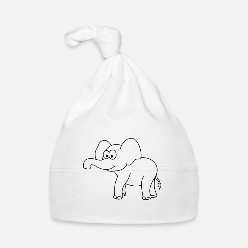 Elephant Comic Organic Baby Cap