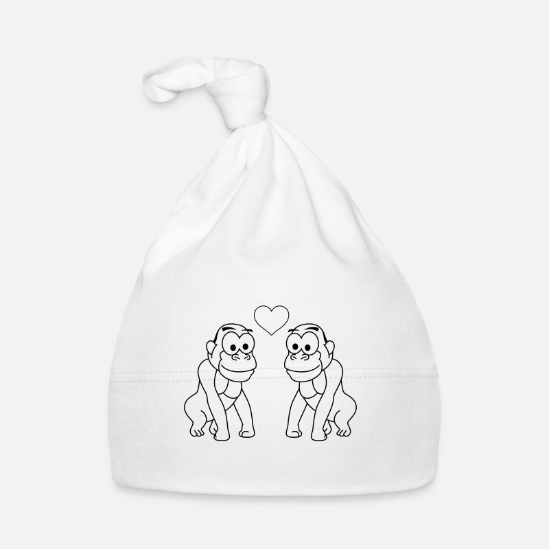 Gorilla Comic Couple Amour Bonnet bio Bébé