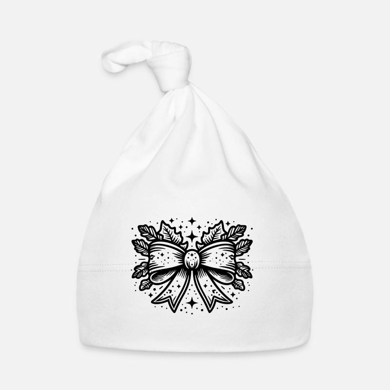 Weihnachten Schleife Baby Bio-Mütze