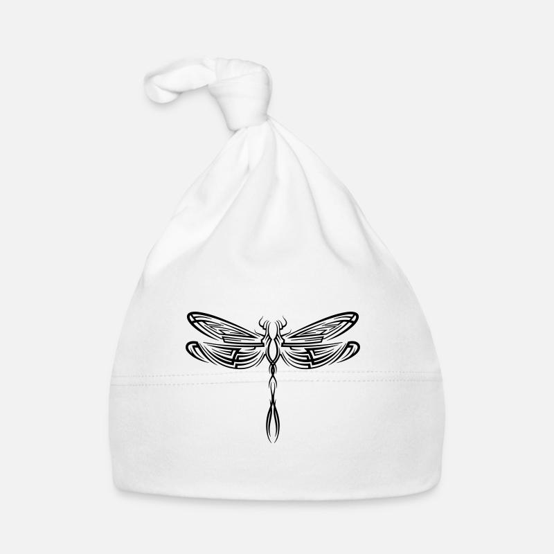 Drachenfliege libelle Tribal Tattoo Baby Bio-Mütze