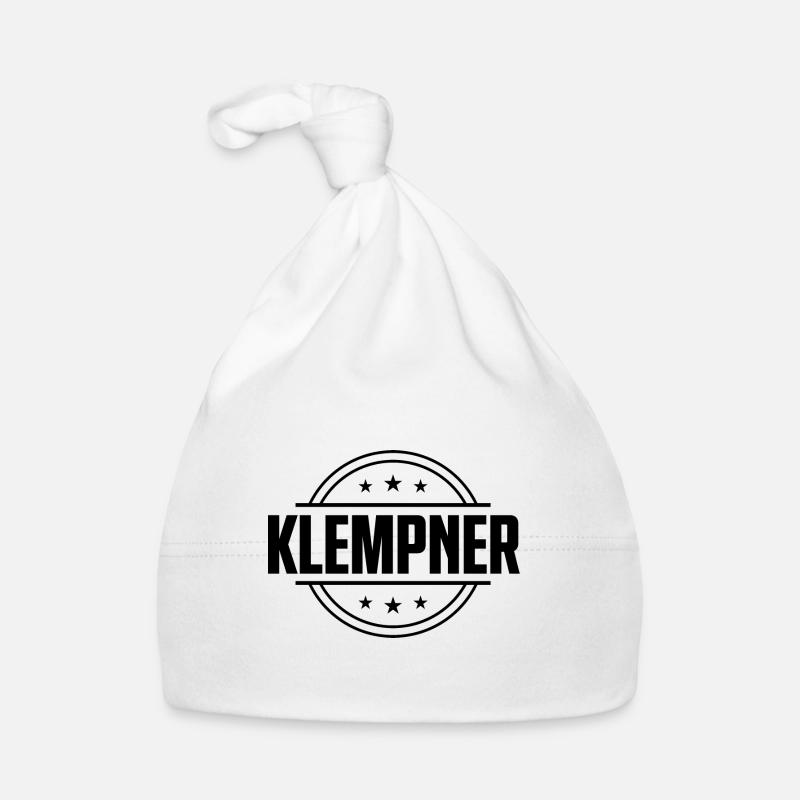 Klempner Beruf - Baby Bio-Mütze - Weiß