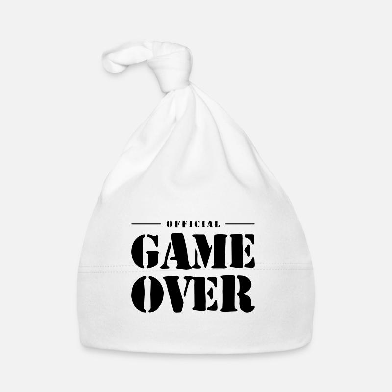 Game Over Slogan Bonnet bio Bébé