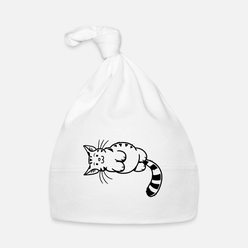 Cartoon Kitten Organic Baby Cap