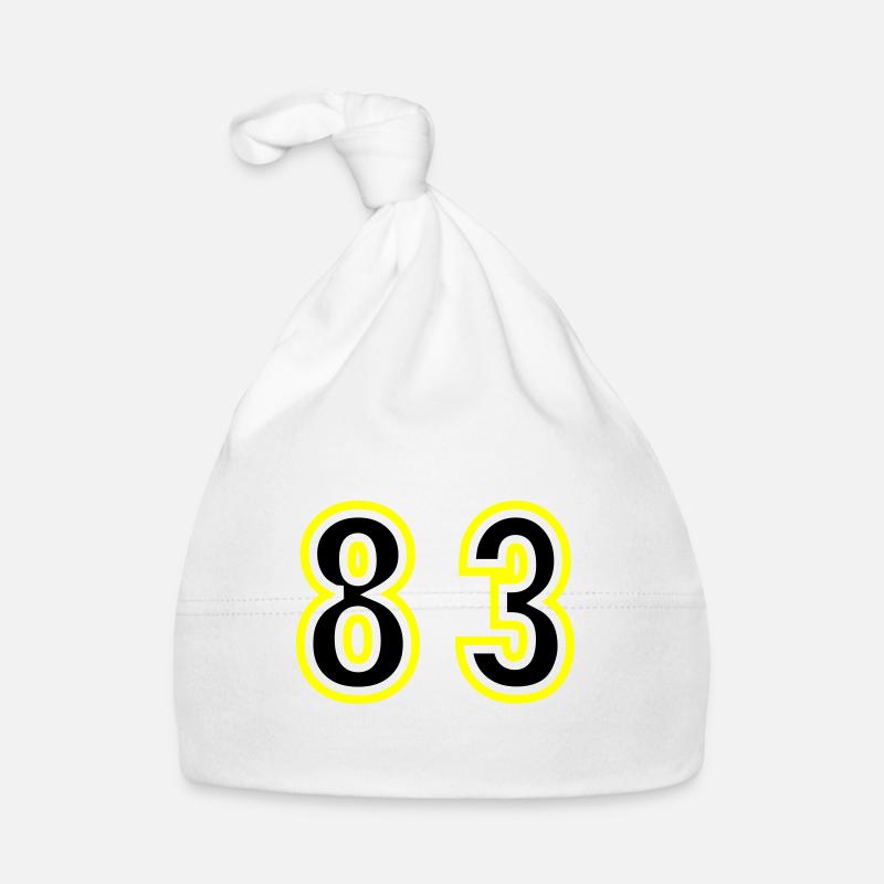 83 Number College Organic Baby Cap
