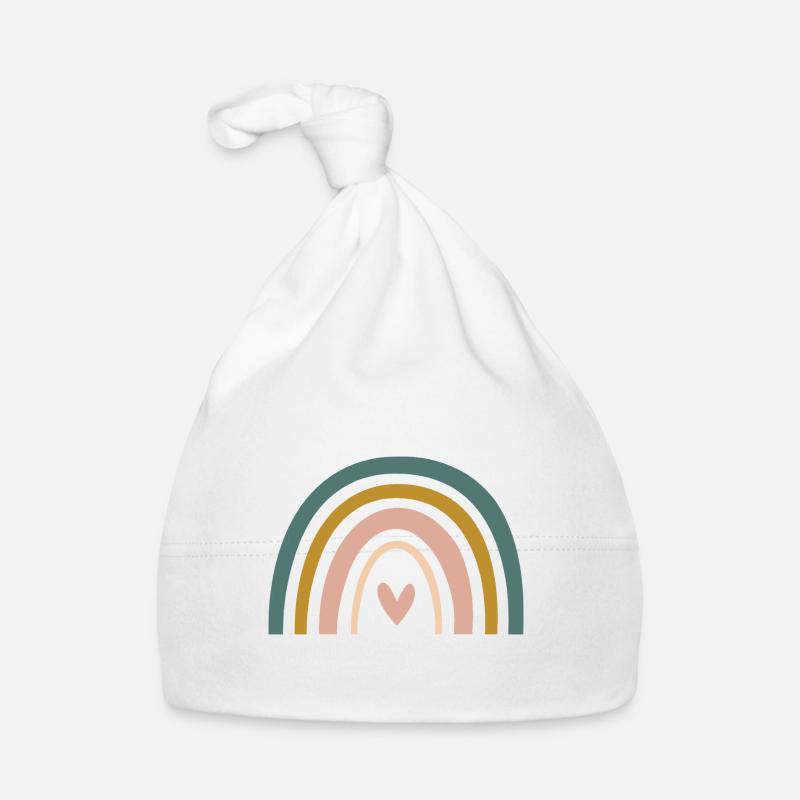 Regenbogen-Design Baby Bio-Mütze