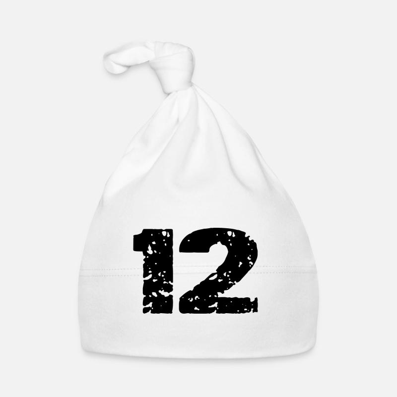 12 Number jersey Organic Baby Cap