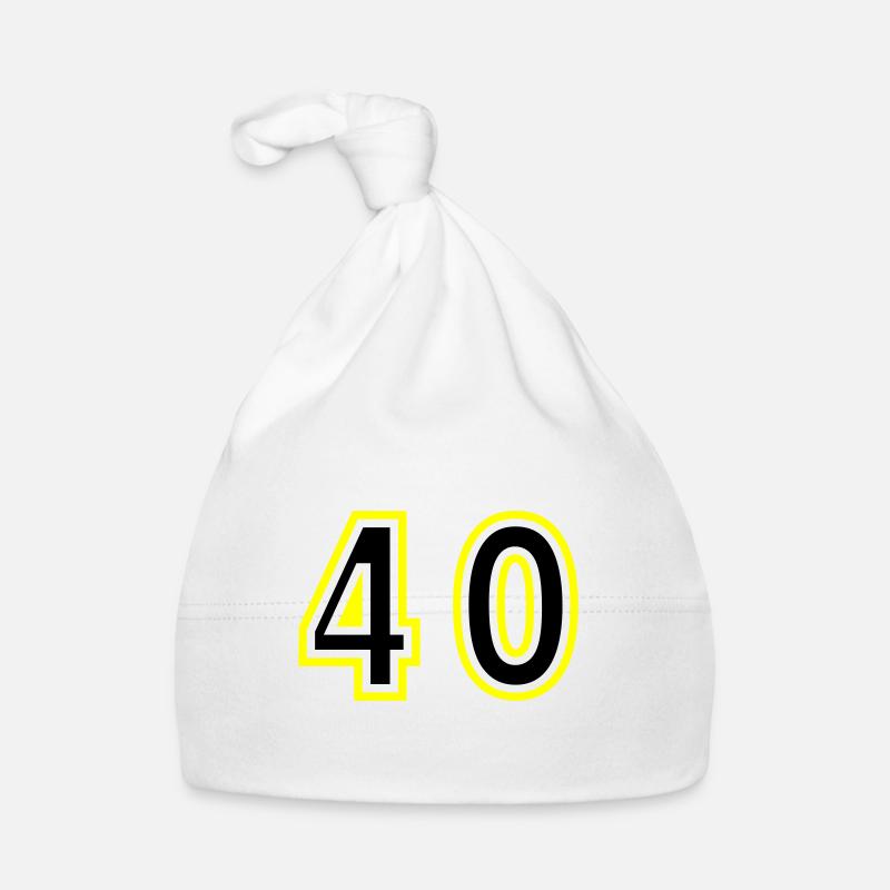 40 Zahl College Baby Bio-Mütze
