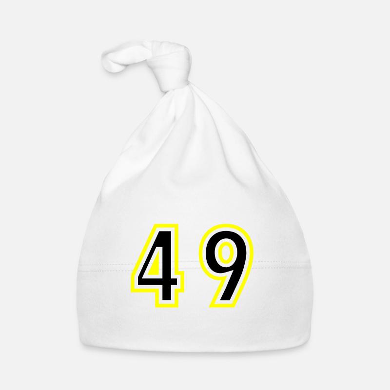49 Zahl College Baby Bio-Mütze
