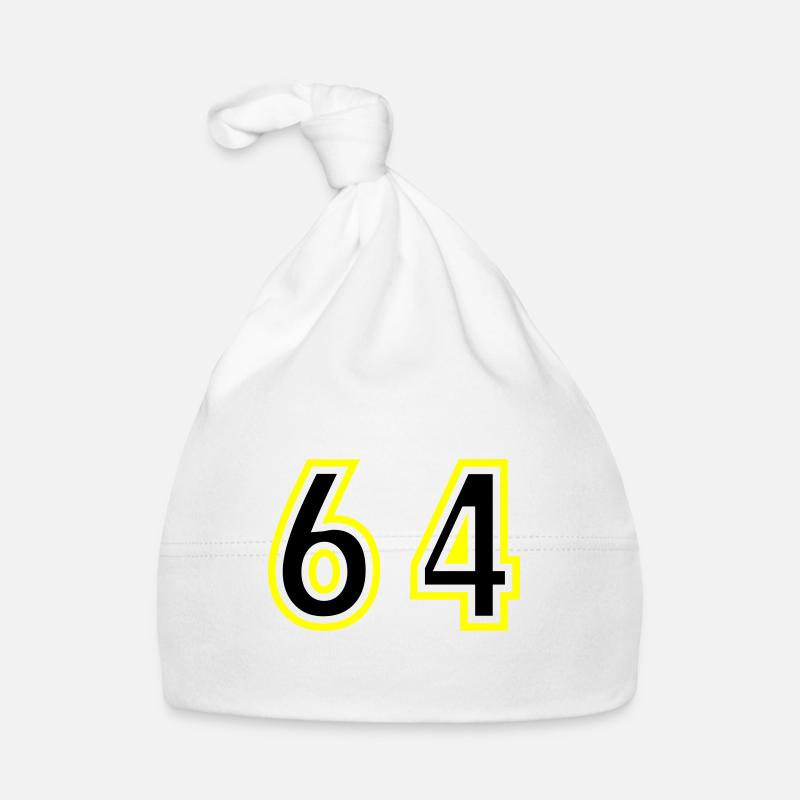 64 Zahl College Baby Bio-Mütze