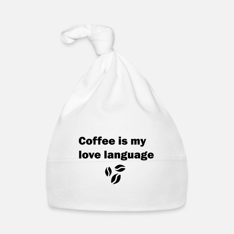 coffee is my love language Baby Bio-Mütze