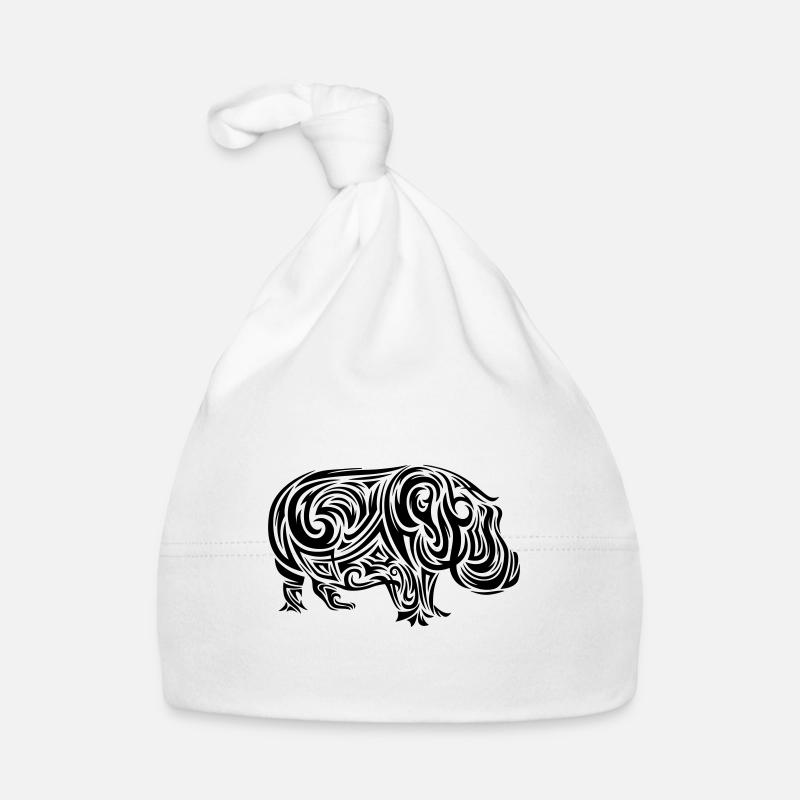 Nilpferd Tribal Tattoo Baby Bio-Mütze