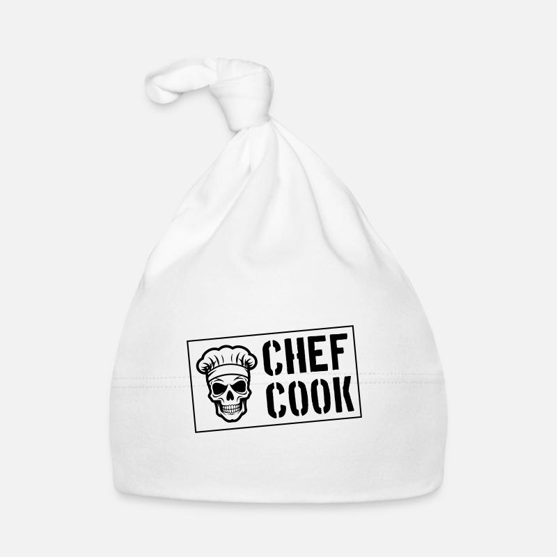 Koch Totenkopf Chef Baby Bio-Mütze