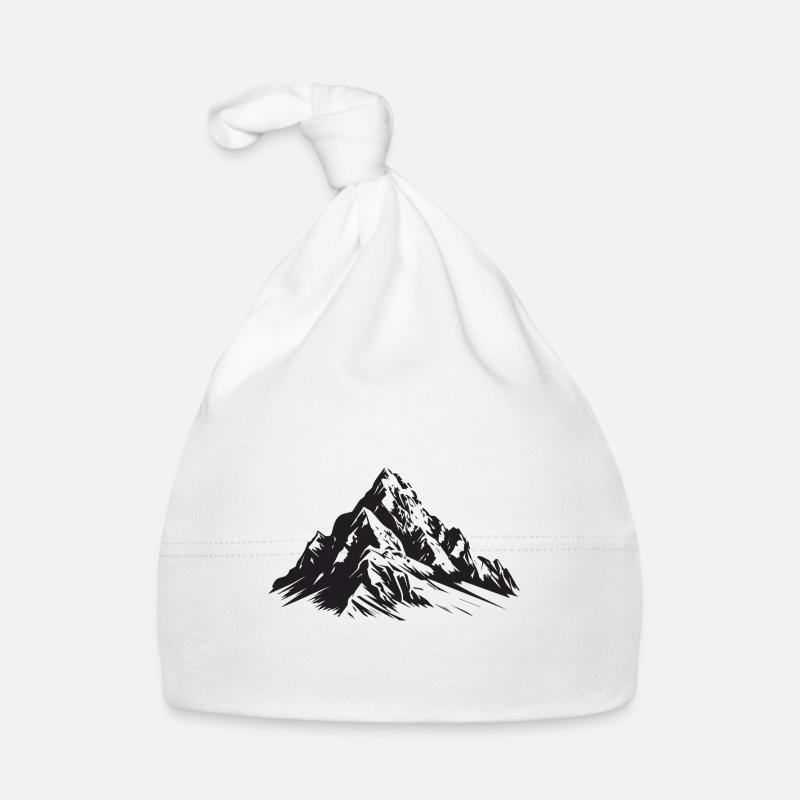 Berge Symbol Silhouette Baby Bio-Mütze