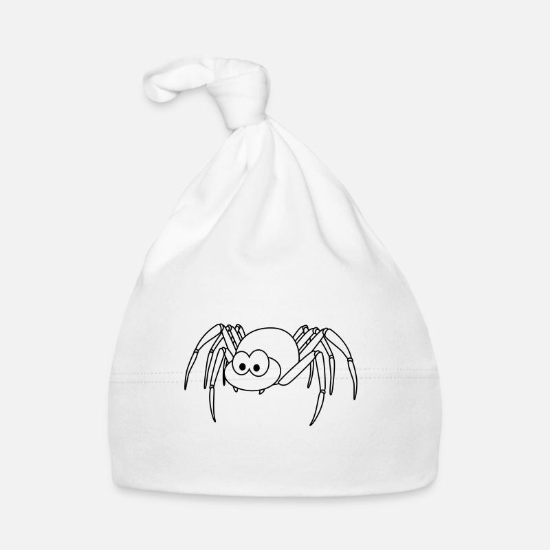 Tarantula Comic Tier - Baby Bio-Mütze - Weiß