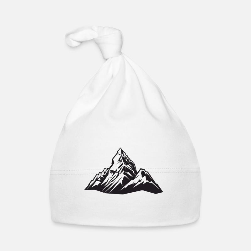 Mountains Symbol Organic Baby Cap