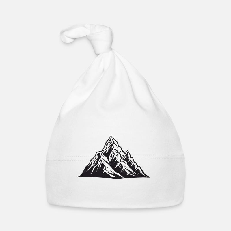 Mountains Alps Silhouette Organic Baby Cap