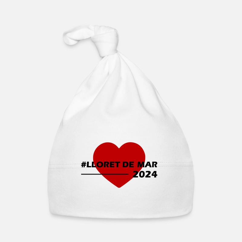 Lloret De Mar 2024 Herz Liebe Baby Bio-Mütze