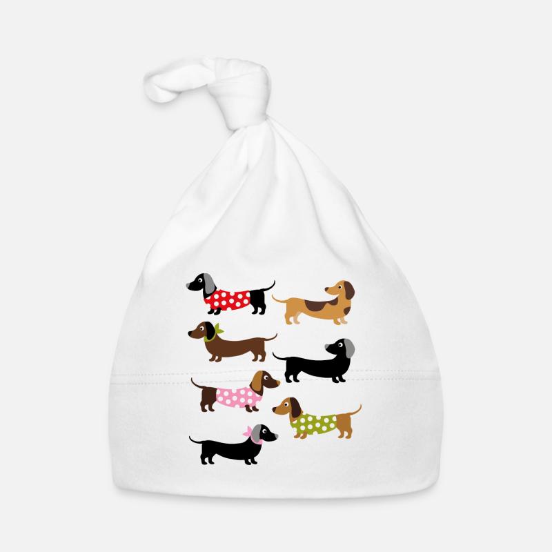 Teckel coloré Bonnet bio Bébé