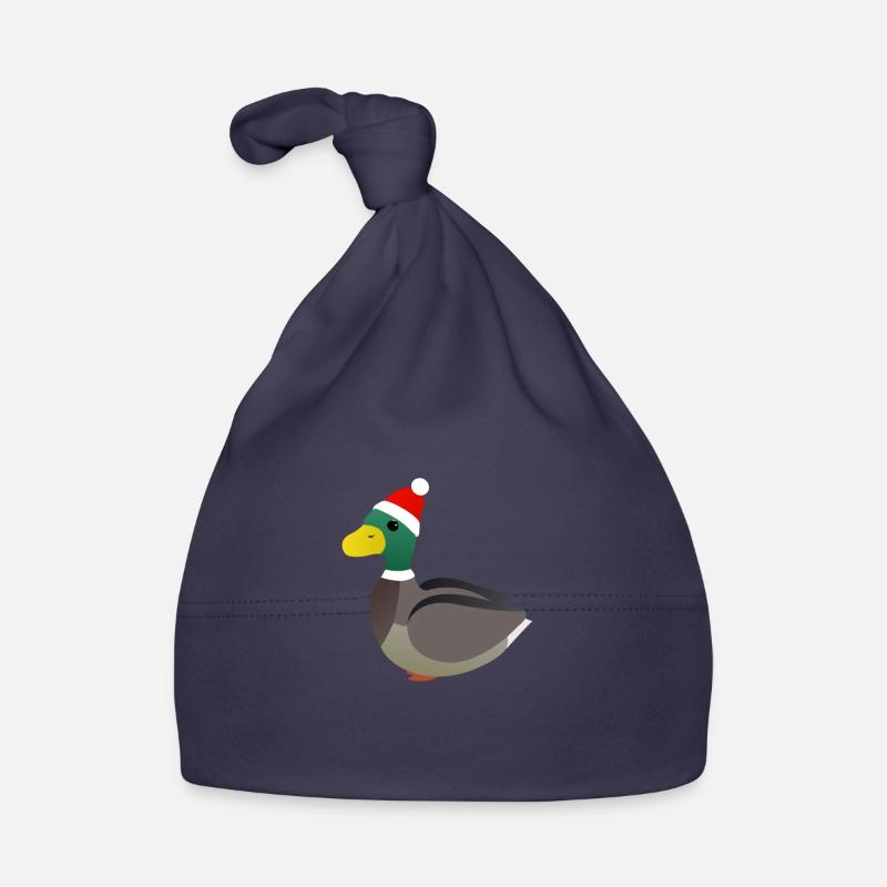Duck Christmas Winter Organic Baby Cap