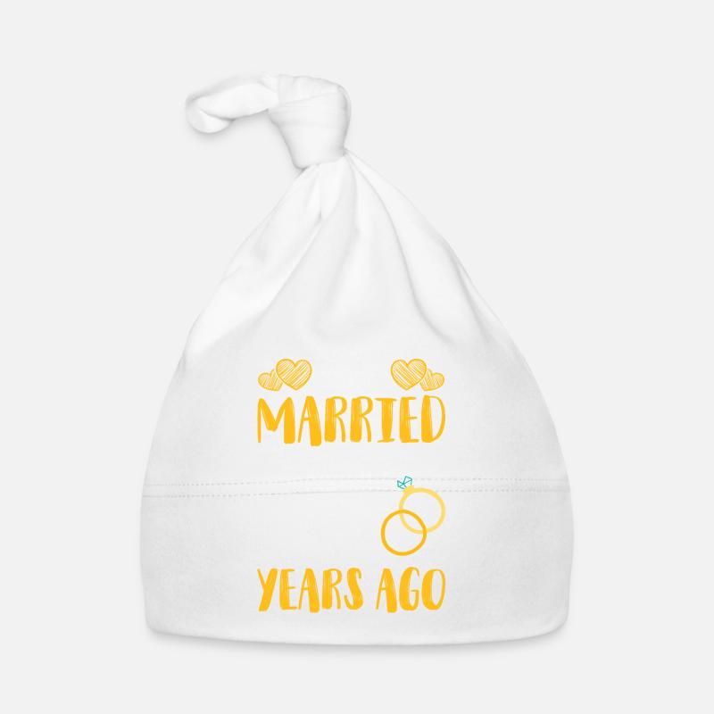 Just Married Hochzeit 50 Jahre Baby Bio-Mütze