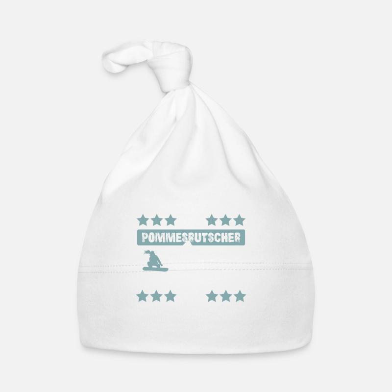 Snowboard snowboarder Spruch Baby Bio-Mütze