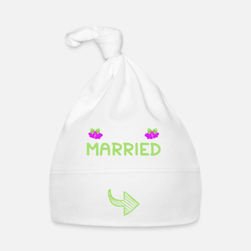 Just Married Her Wedding Organic Baby Cap
