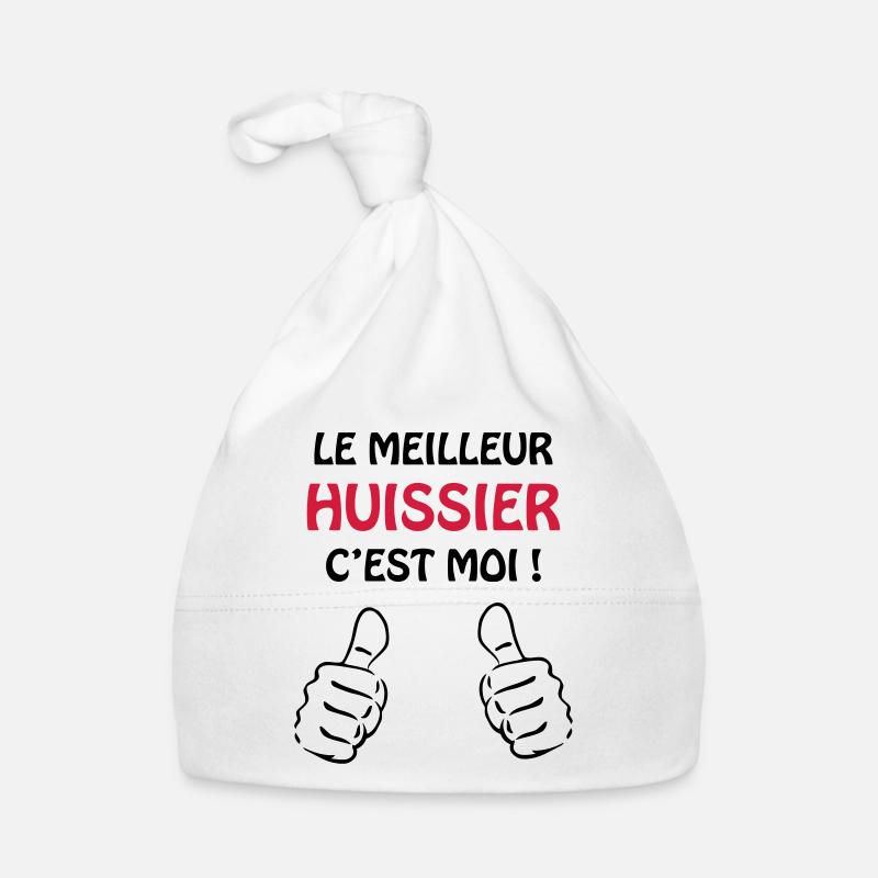 Le meilleur Huissier c'est moi Bonnet bio Bébé