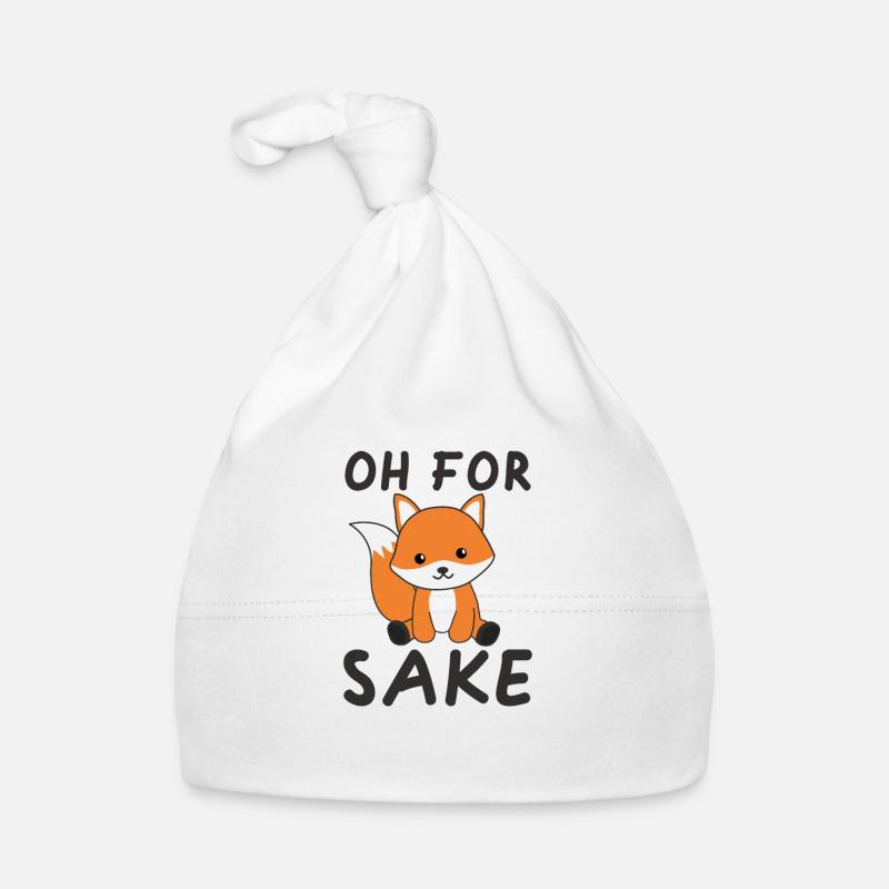 Oh pour Fox Sake drôle renard jeu de mots Bonnet bio Bébé