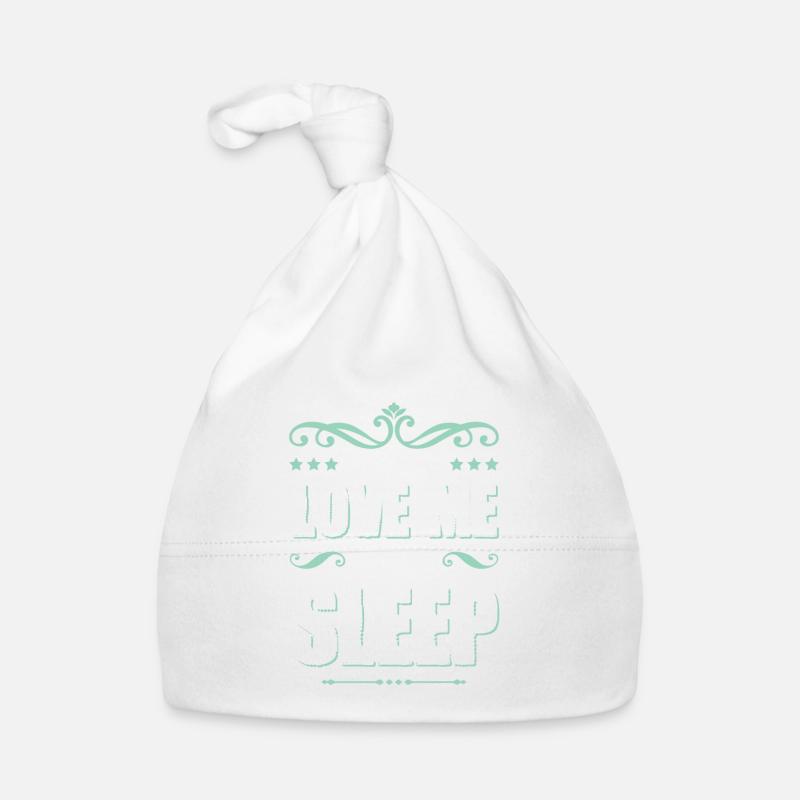 sleep love sleeping Organic Baby Cap