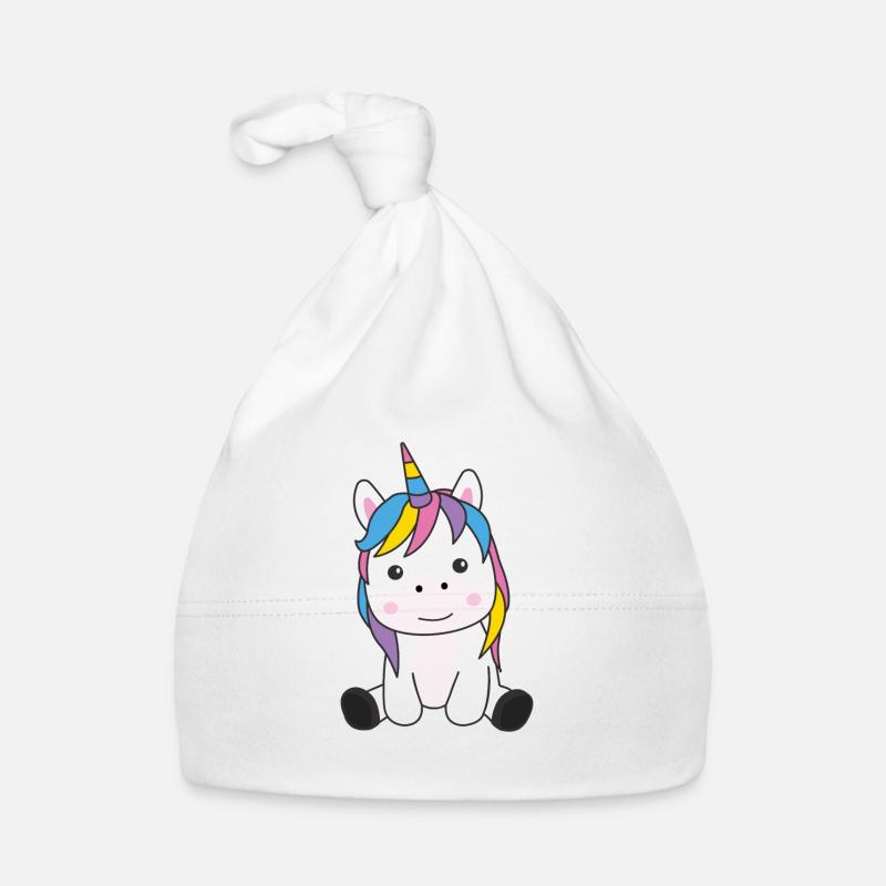Einhorn rosa Einhörner kawaii Tiere Baby Bio-Mütze