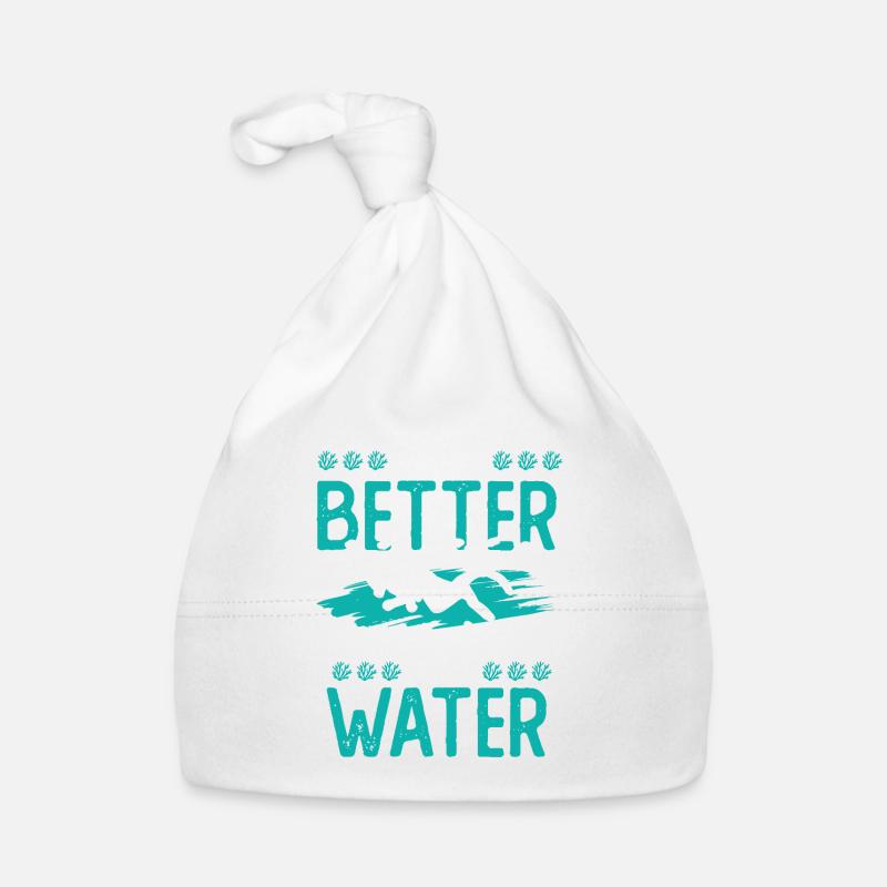 diving under water Organic Baby Cap