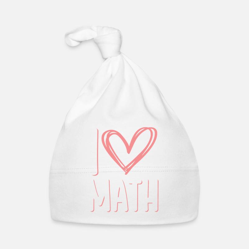ich liebe mathe Baby Bio-Mütze