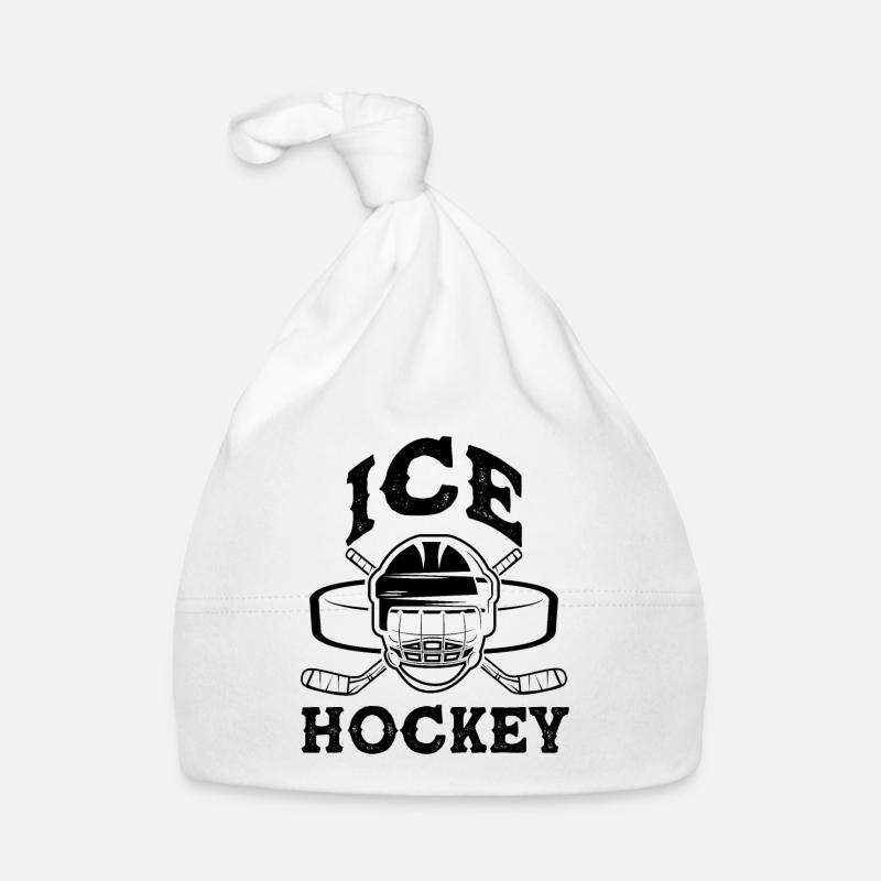 ice hockey ice hockey Organic Baby Cap