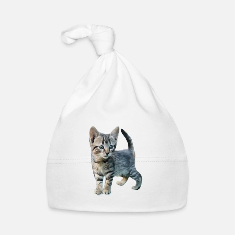 Chat mignon chat chat mignon animaux mignons Bonnet bio Bébé