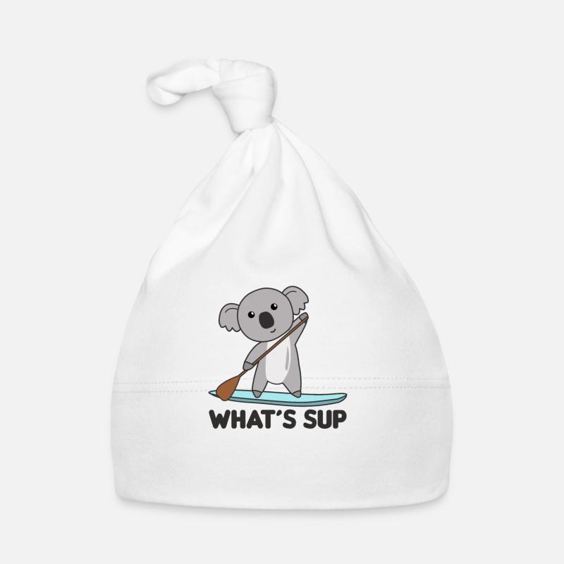 Koala whats SUP Team fun koalas paddling Organic Baby Cap