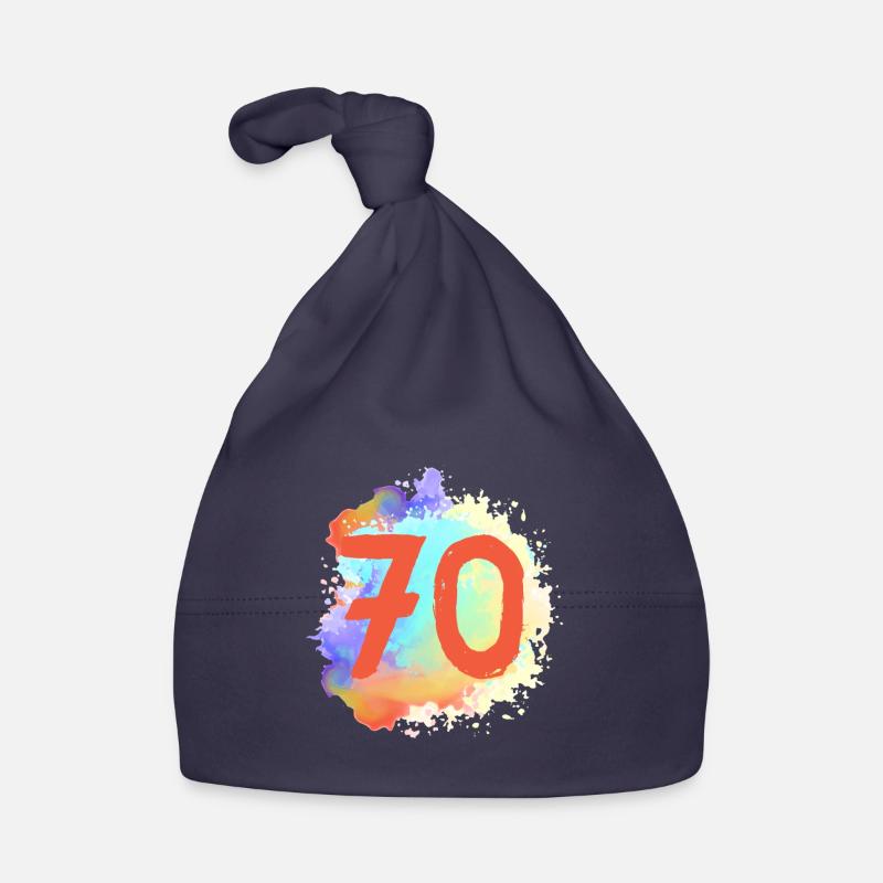 70 Zahl Klecks Baby Bio-Mütze