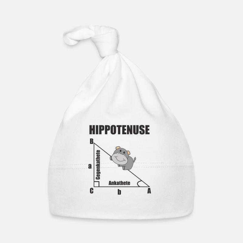 Nerd Géométrie Hippotenuse Hypotenuse Mathe Bonnet bio Bébé
