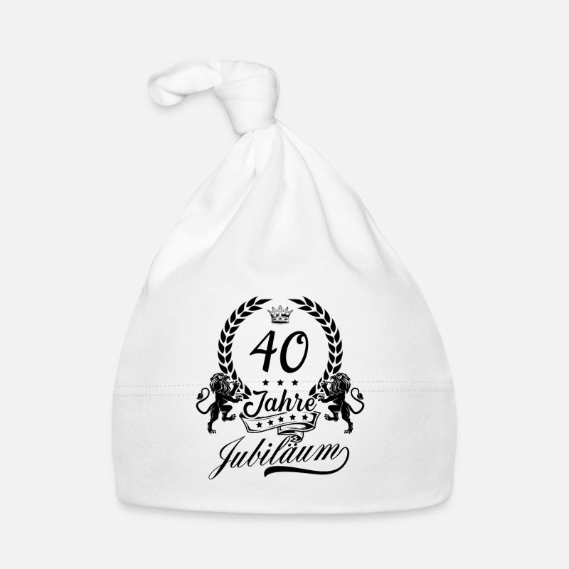 40 Zahl Kranz Baby Bio-Mütze