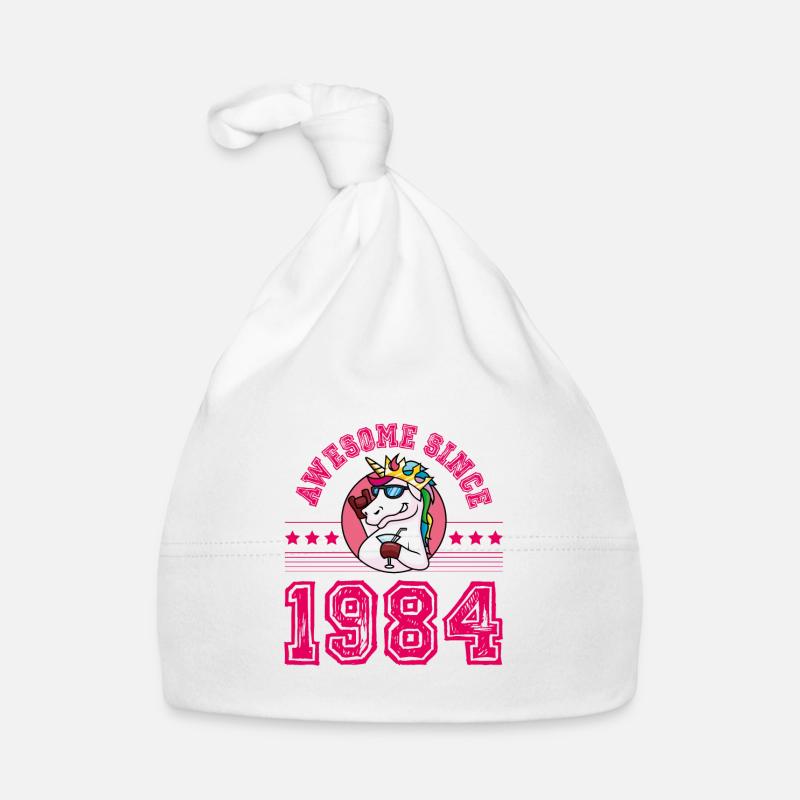 1984 Awesome Einhorn Baby Bio-Mütze