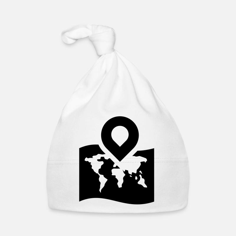 Icône de carte du monde Bonnet bio Bébé