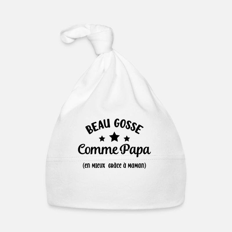Beau gosse comme papa Bonnet bio Bébé