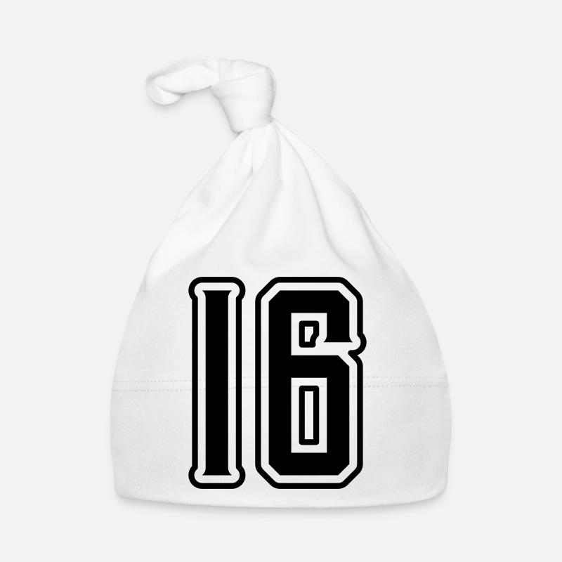 16 Zahl symbol Baby Bio-Mütze