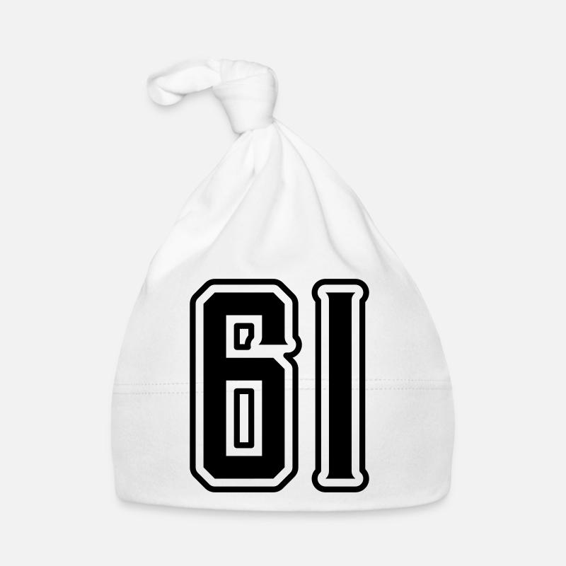 Symbole numérique 61 Bonnet bio Bébé