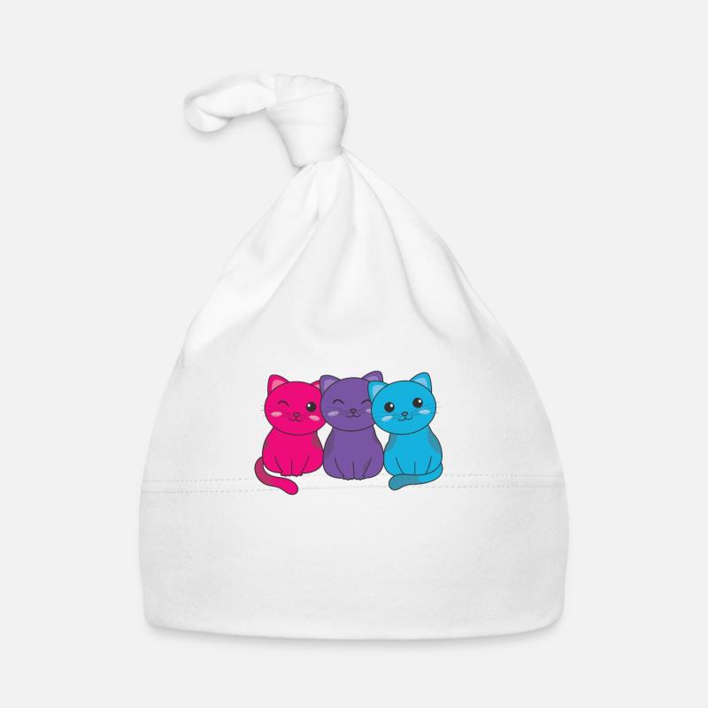 androgynyn Flag Pride LGBTQ cute cat bunch Organic Baby Cap